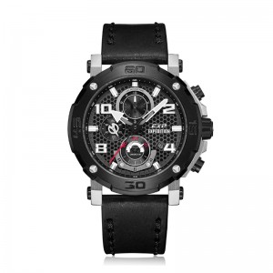 Expedition 6769 Silver Black Ring Leather New Size GCLTBBA